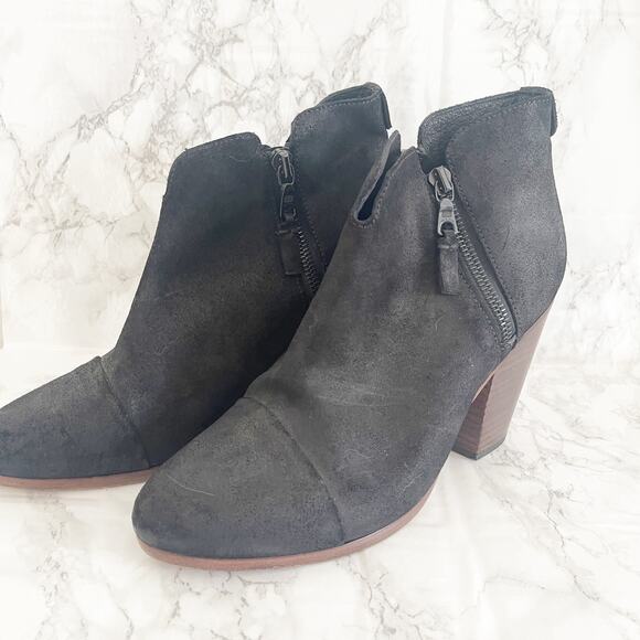 RAG & BONE Suede Margot Boot Black 38.5 - Picture 2 of 8